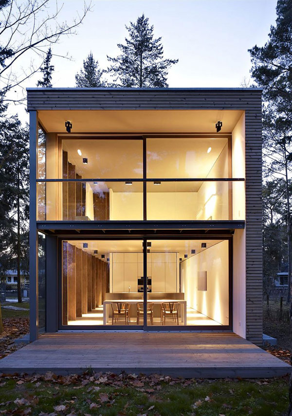 Résidence durable préfabriquée en Allemagne: le bâtiment modulaire minimal de la maison