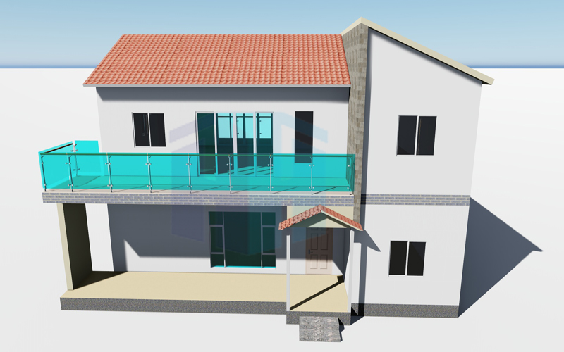 Villa de estrutura de aço pré-fabricada de luxo de 2 andares --- projetado por Whink