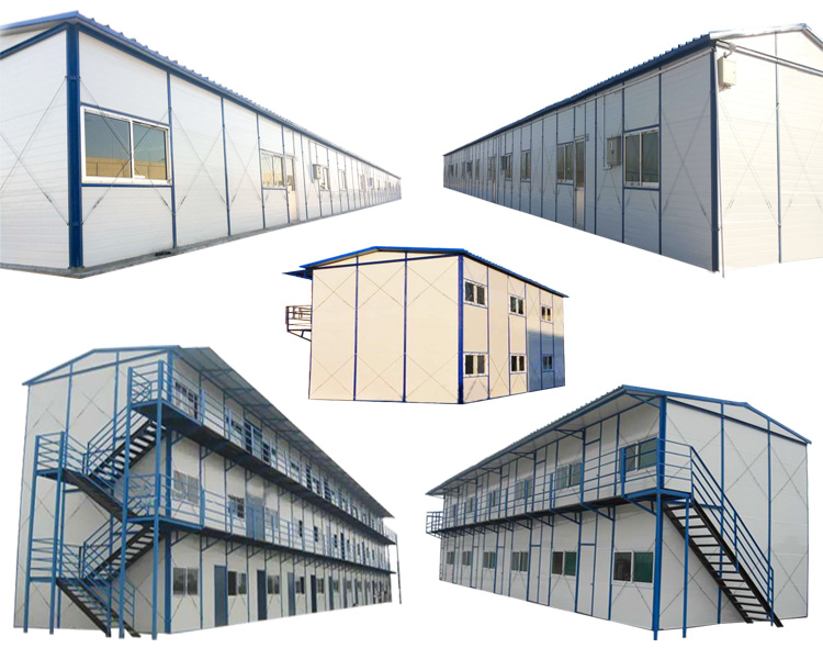 Construção e Aplicação da Casa Prefab de Moldura de Aço