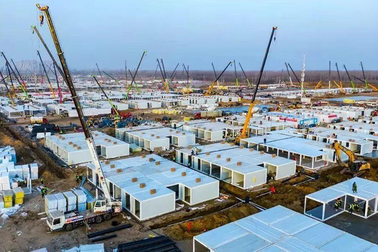 Costruzione di campi di isolamento sotto China Speed