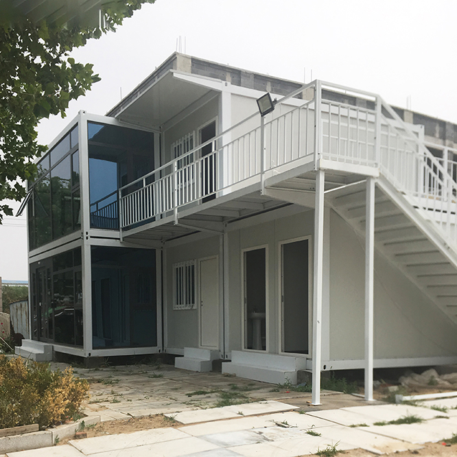 2 Floor Container Dormitory House Low Cost Prefab Container House Hot Sale In South Africa