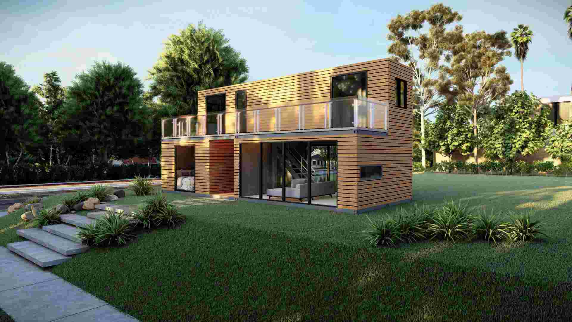 Container Prefabricated Flat Pack Container Home Model Sales On South Africa -3X01