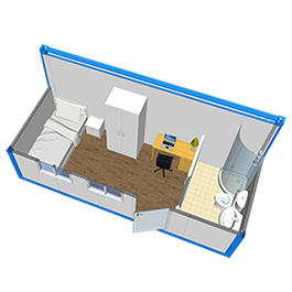 Dormitorio per lavoratori prefabbricato a basso costo di qualità superiore conveniente