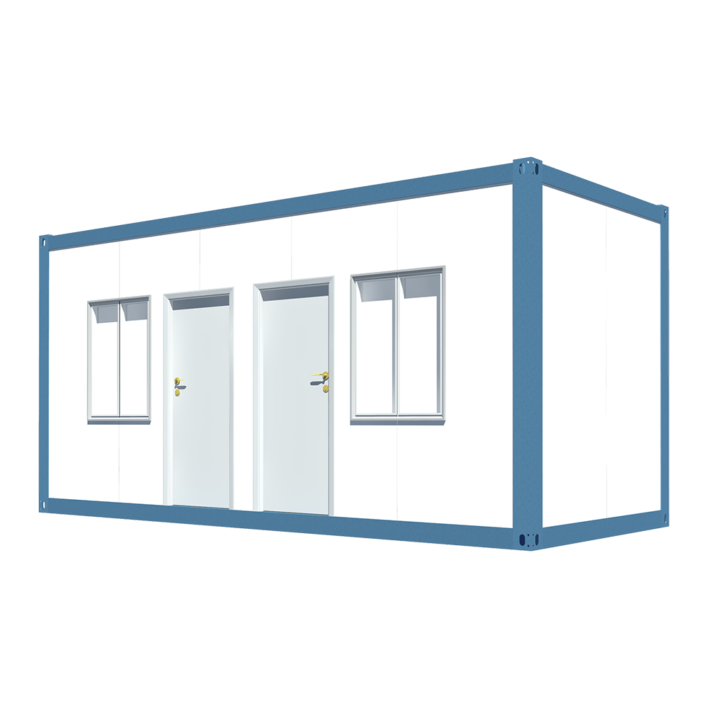 Dormitorio doppio - Tetto piatto prefabbricato per piccole case, fornitore moderno di container preconfezionati