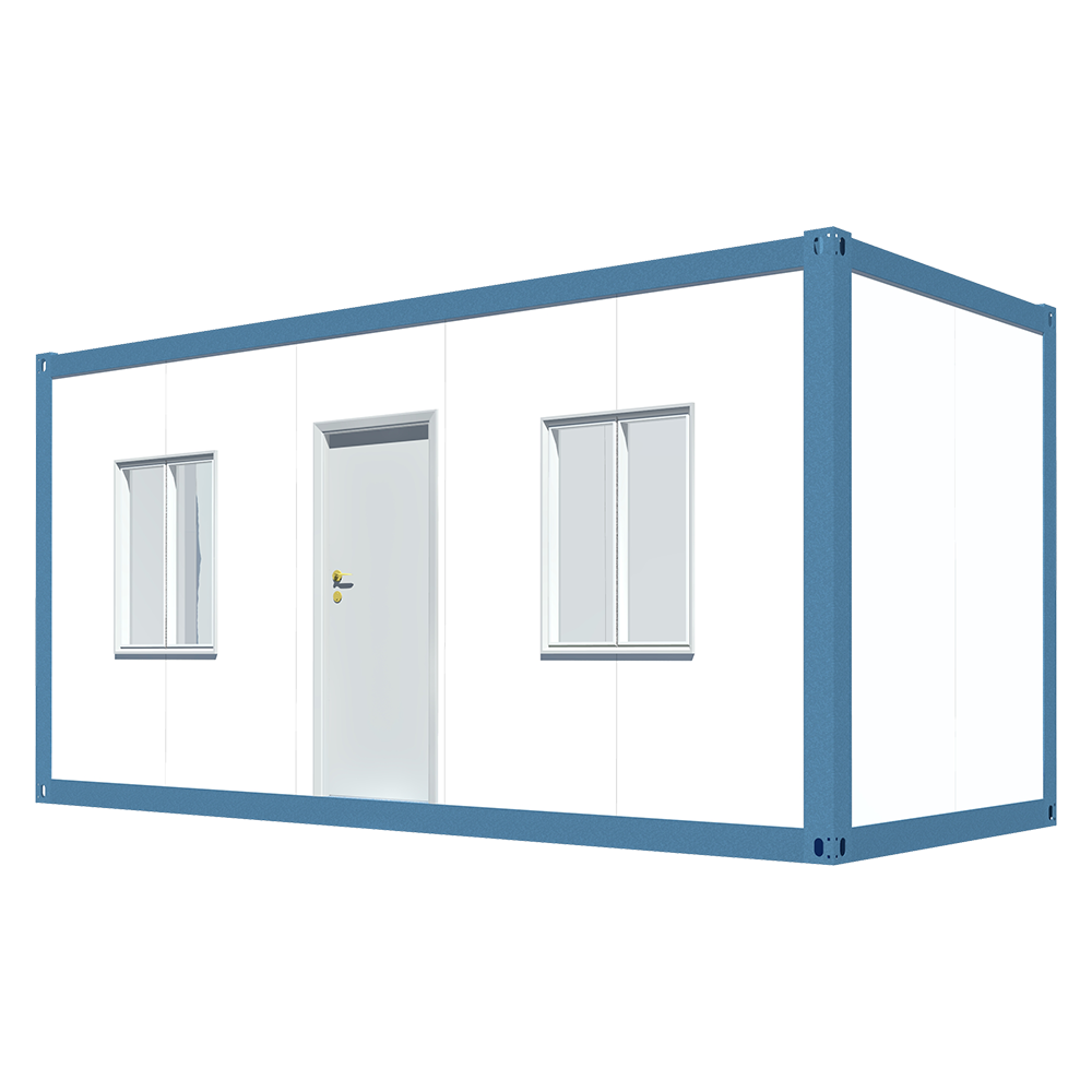 Doppelschlafsaal - Vorgefertigte Flachdach-Pläne für kleine Häuser Fertige Containerhaus Moderner Lieferant
