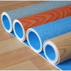 China Bekalan Kilang Plastik PVC Kulit Vinyl Flooring Roll pengilang