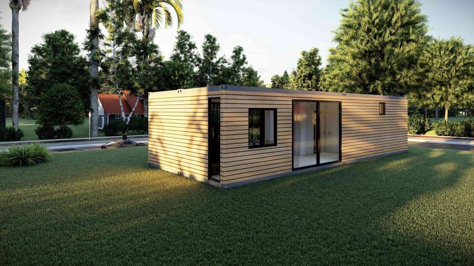 Flat Pack Shipping Prefabricated House Personal Prefab Modular Home Use-1X04