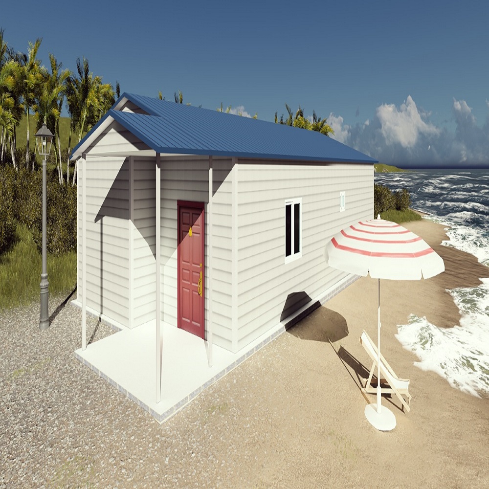 Casa de playa prefabricada modular del panel de bocadillo del nuevo estilo de HEYA