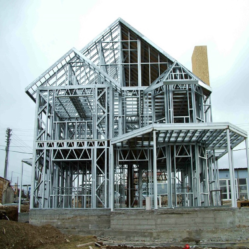 Estructura de marco de acero HEYA casas modernas de chal de paneles sándwich