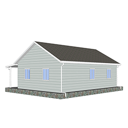 Heya-2Q06 China 2 room light gauge house easily constructed durable prefabricated house