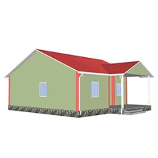 China Heya-2S08 Quick Assembly Ready Made Stable 2 Bedroom Prefabricated House House Module pengilang