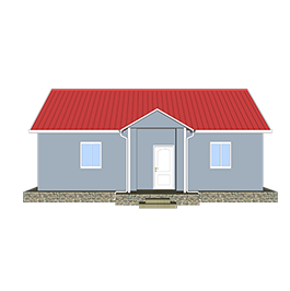 Heya-3S02 China 3 bedroom foamed cement easy build house design in South Africa