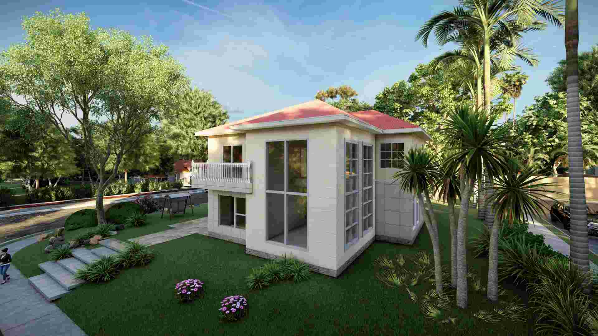 High Quality Luxury Durable Steel Prefab House From China -QB42