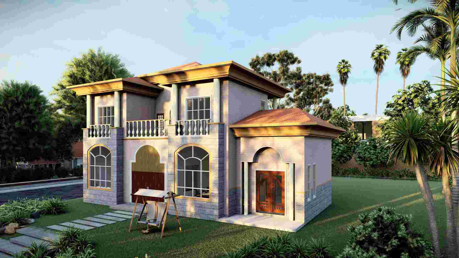 Luxury Modern Design Prefab Steel Home Villa Building -QB21