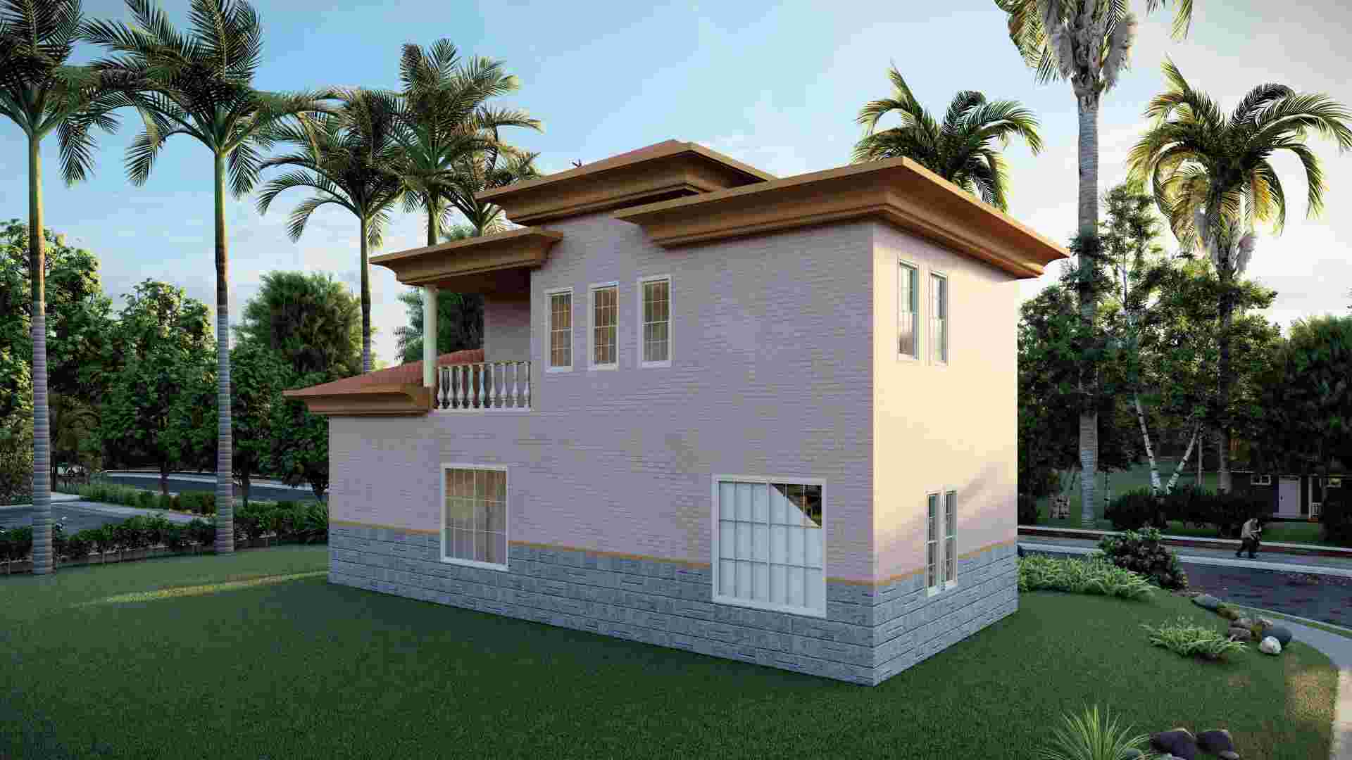 Роскошный современный дизайн Prefab Steel Home Villa Consting -qb21