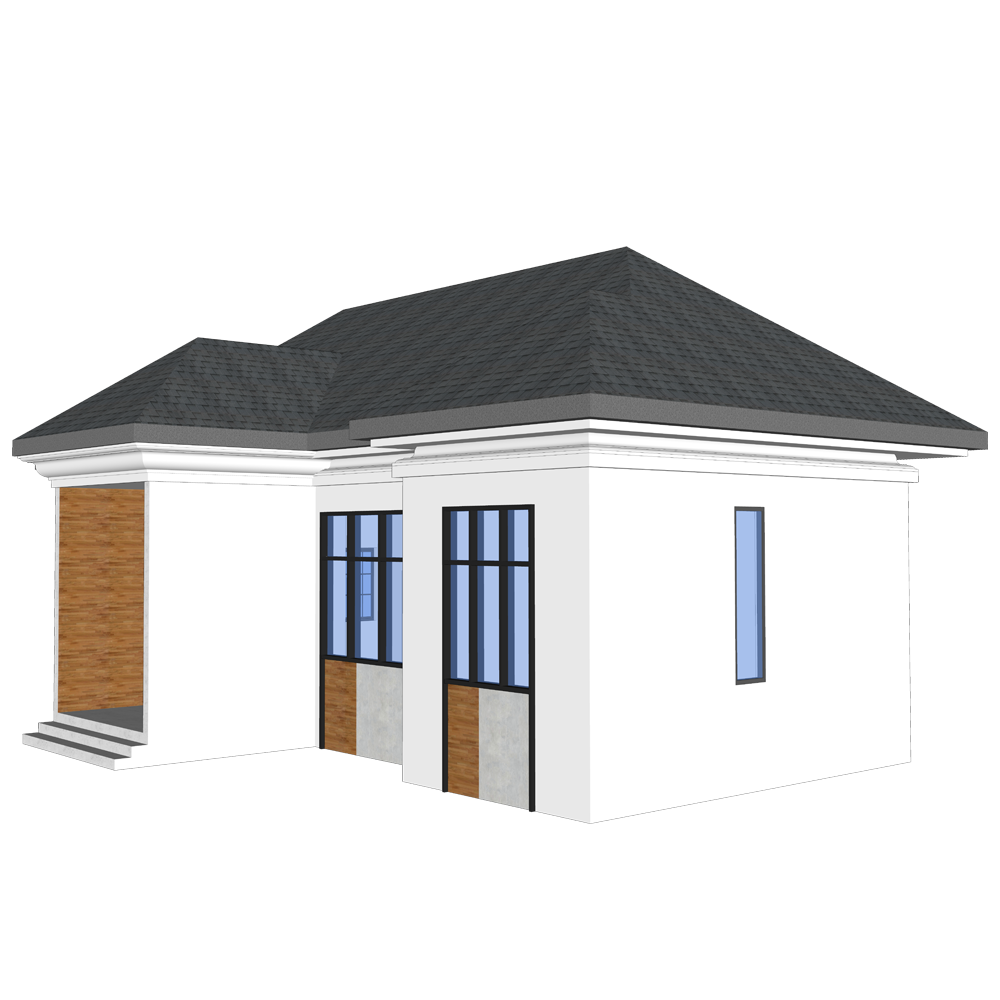 Роскошная вилла - (QB09) Проектирование стальной конструкции сборных домов по новой цене 2019 года с модульной кухней