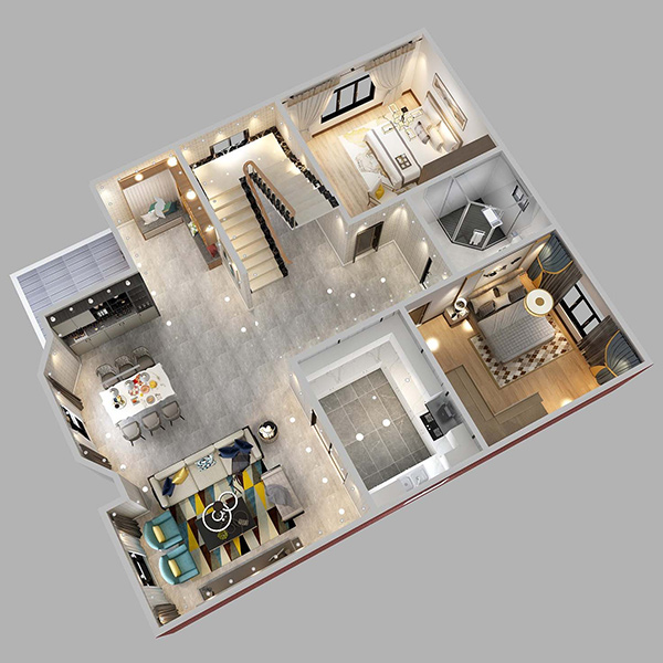 Villa de luxe - (QB30) Chine Villa de luxe populaire Fournisseurs de haute qualité Prefab Modern Maisons modernes Planifier