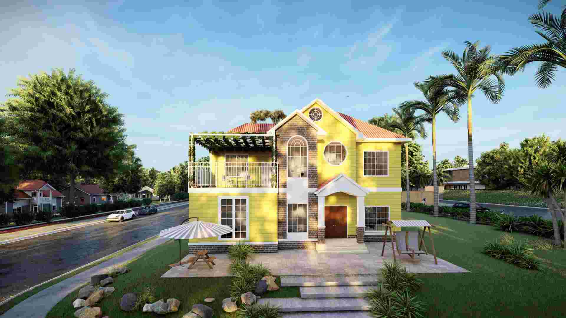 فيلا فاخرة - (QB12) 2019 تصميم جديد للهيكل الصلب منزل جاهز مع مطبخ وحمام