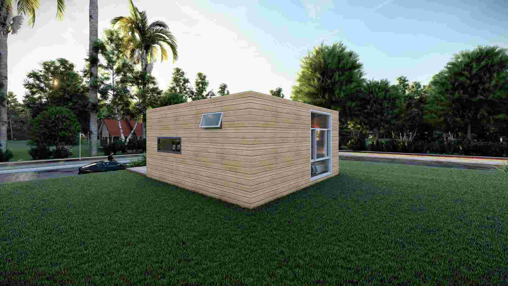 Quick Assembly Ready Made Stable 2 Bedroom Prefabricated Modular Home-1X05