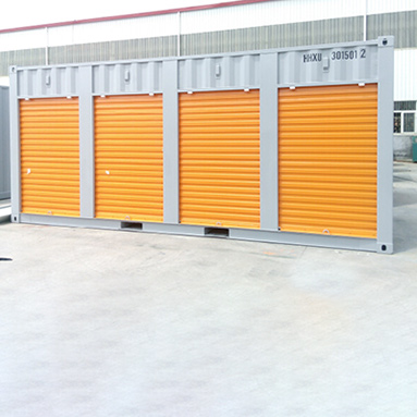 Shipping Box In The Form Of A Rolling Door Is Designed For Storage