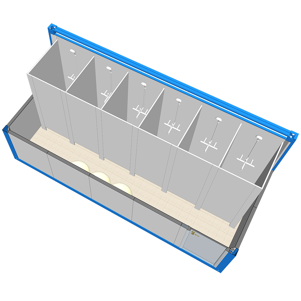 Duschdesign - Heya Superior Quality Easy Build Günstige vorgefertigte tragbare modulare Duschhaus zum Verkauf