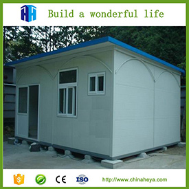 Case modulari prefabbricate del pannello a sandwich del cemento della costruzione veloce della struttura d'acciaio