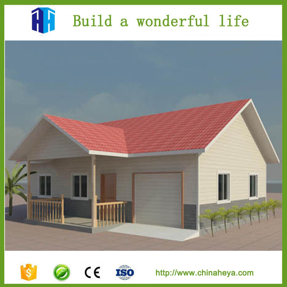 export turnkey modern prefab two bedroom house with layout design