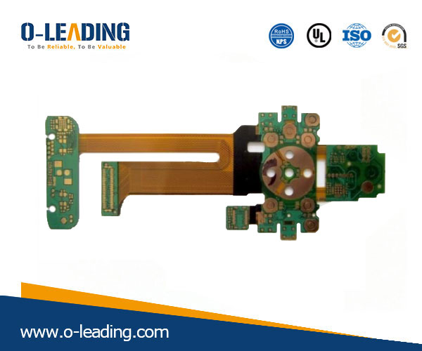 4L, Multilayer Rigid-flex PCB, Flexi PCB, Polyimide + FR-4, OEM manufacturer in China, Immersion Gold Printed circuit board, Green SM + Coverlay