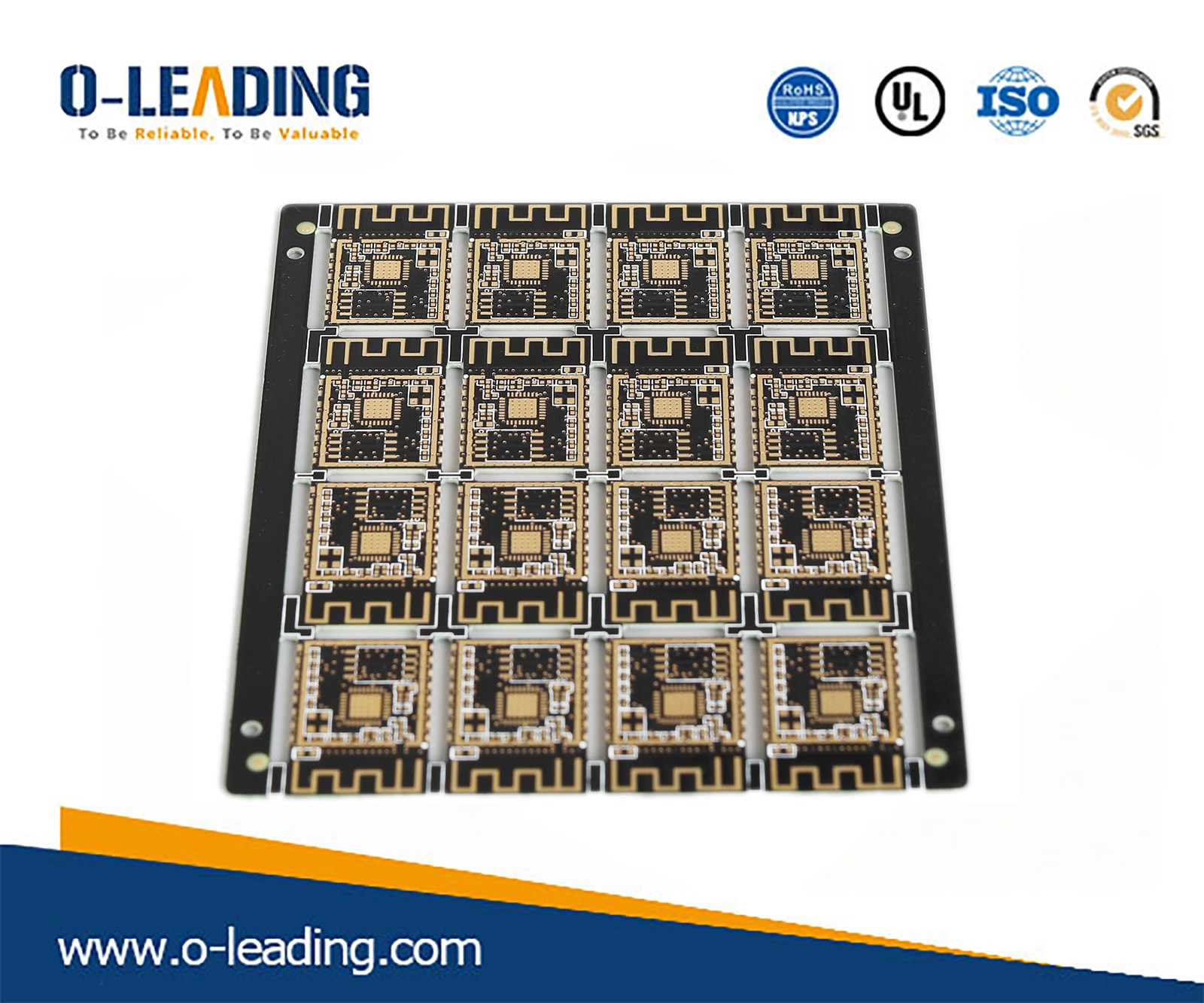 Black solder mask pcb with half plated hole