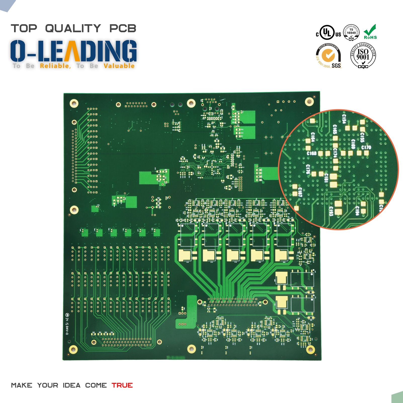 China Hoge TG PCB-leverancier, maatwerk HDI PCB-printplaten Fabrikant