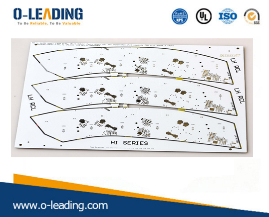 Double sided pcb supplier,0.8MM board thickness,white soldermask