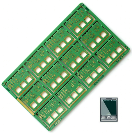 Alta scheda TG180 FR-4 circuito HDI PCB 94V0 con Rohs 8L multistrato con placcatura in oro e passo plat