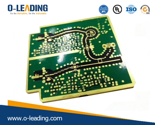 PCBのエッジメッキ、ベース材料FR  -  4、TG130、ボードの厚さ2.0ミリメートル、浸漬金、高品質のPCBアセンブリ、PCB基板メーカーの中国の確保