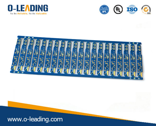 high quality Thin 0.5mm PCB 2 Layer with TG 150, Double-sided blue solder mask Electronic PCB