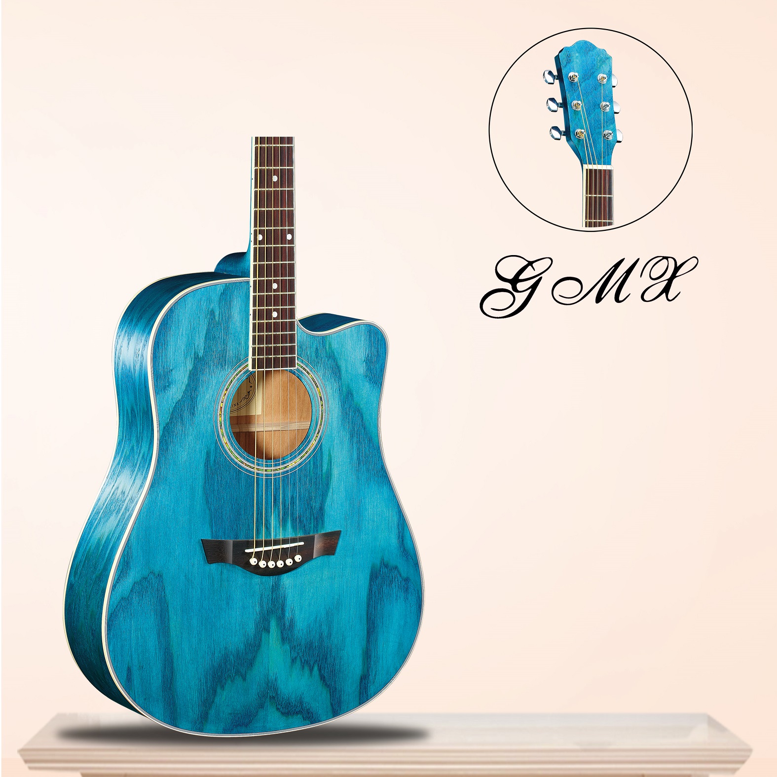 Diecast chroom hoofdmachine groothandel high end multiplex akoestische gitaar
