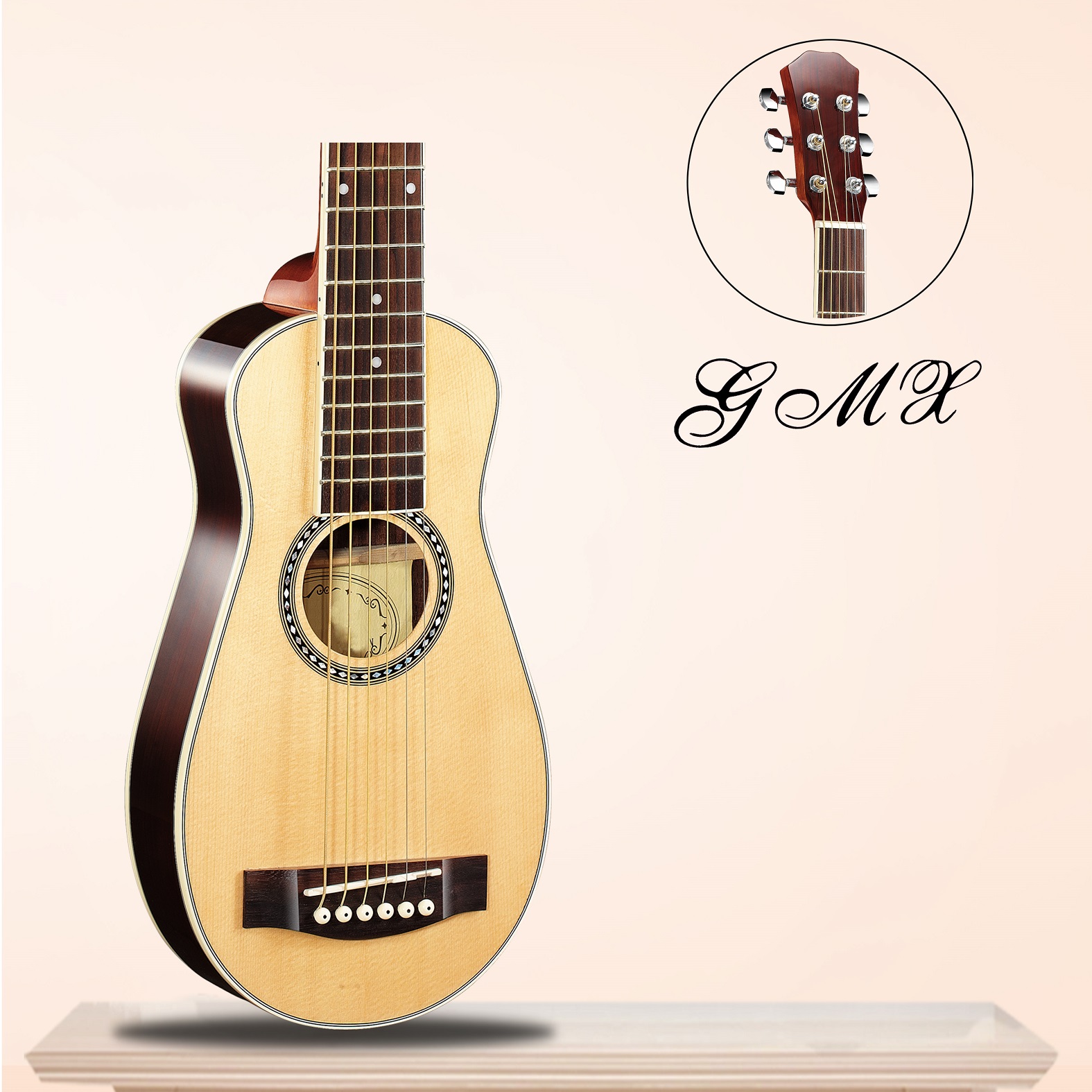High-gloss haute-vente haute technologie réduisant les guitares acoustiques musicales