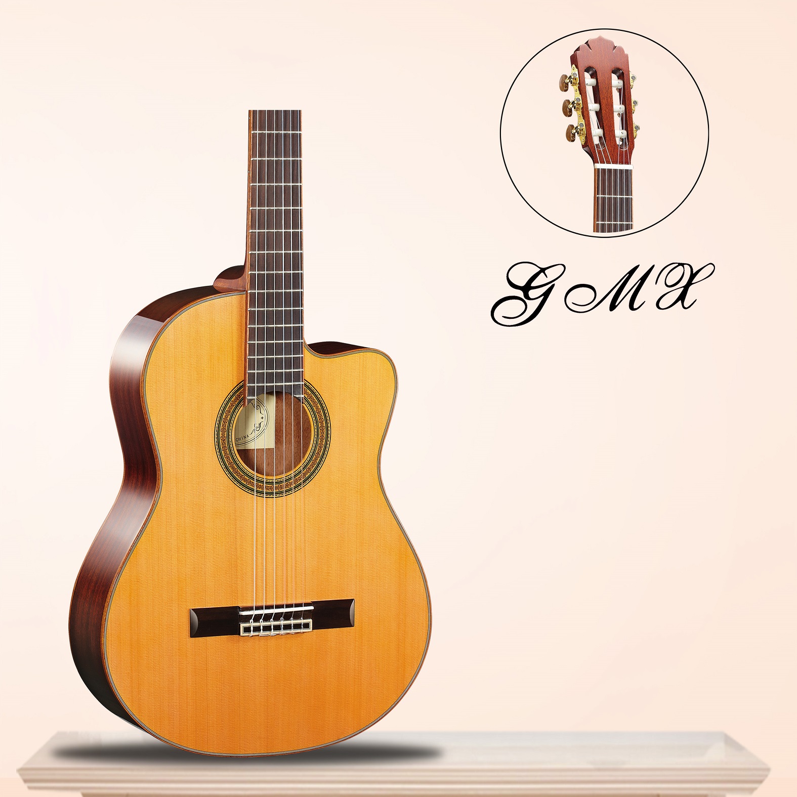 Hoge kwaliteit klassieke gitaar cutaway uit China