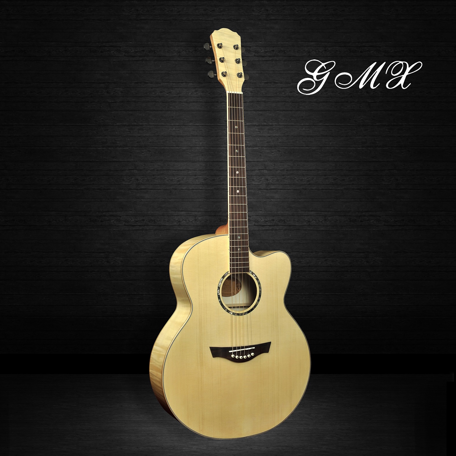 메이플 목재 도매 41 인치 6 문자열 수제 전문 어쿠스틱 기타