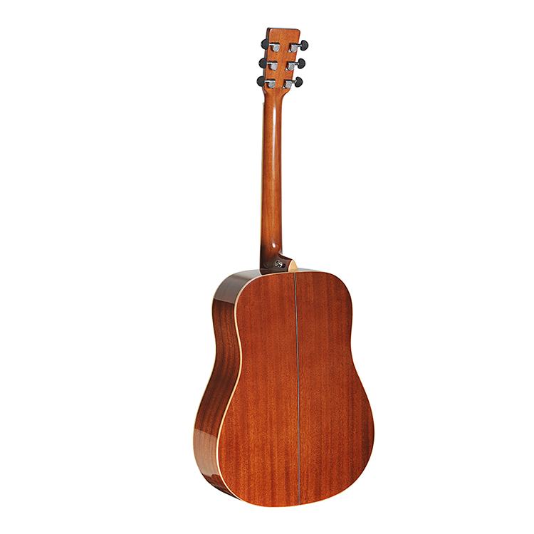 Rotas polegadas D45 embutido toda a madeira sólida guitarra acústica