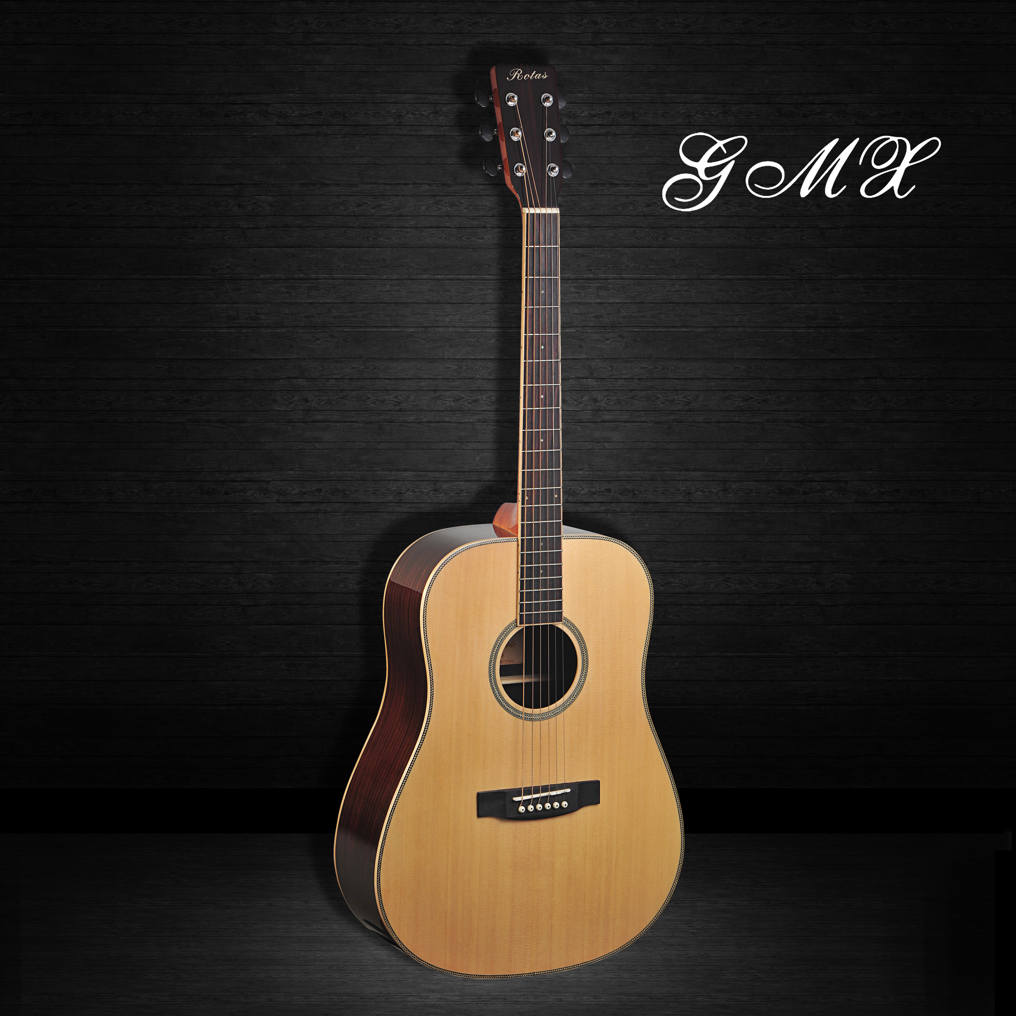Ротационная гитара YF-418NA фабрика 41 дюйм Ель обыкновенная, сапельная акустическая гитара
