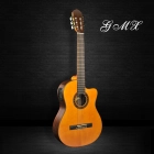 China Massief sparren bovenkant en zijkant klassiek gitaar / massief hout 39-inch klassieke gitaar fabrikant