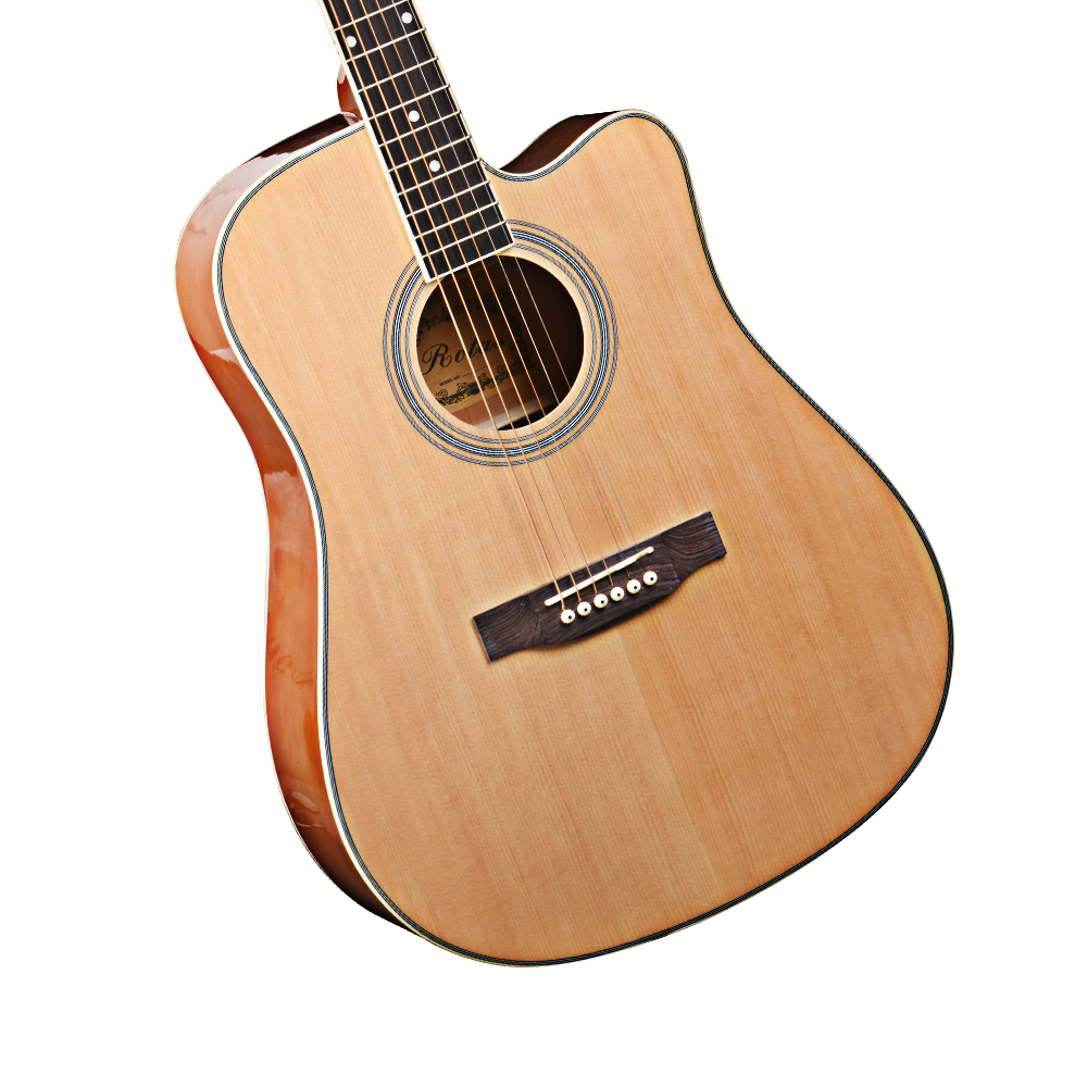La guitarra acústica catalpa Spruce ZA-L412 para 41 pulgadas