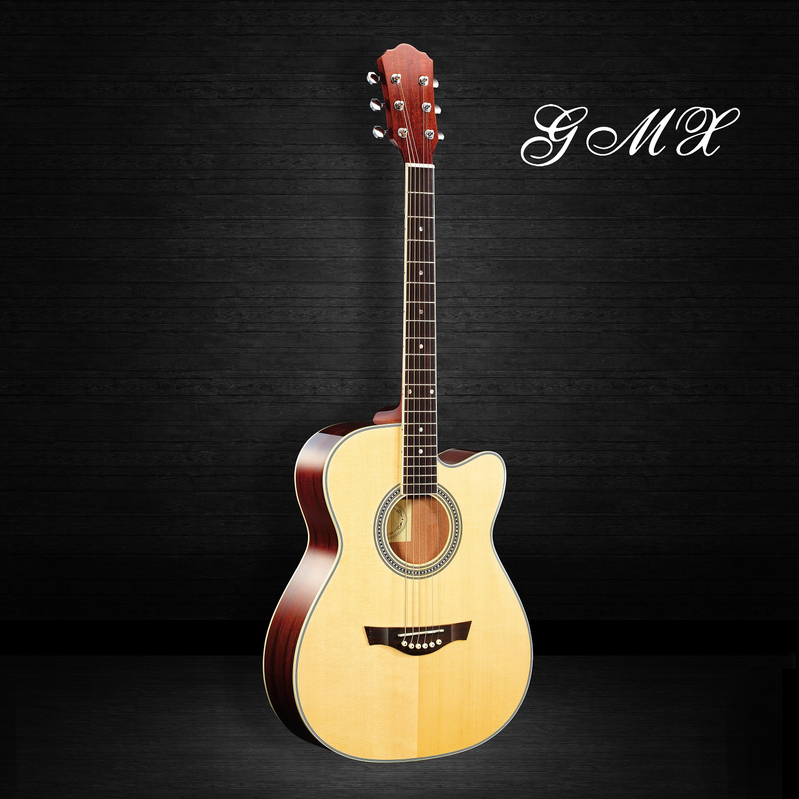 Commercio all'ingrosso 41 pollici cutaway 6 corde chitarra acustica professionale Handmade