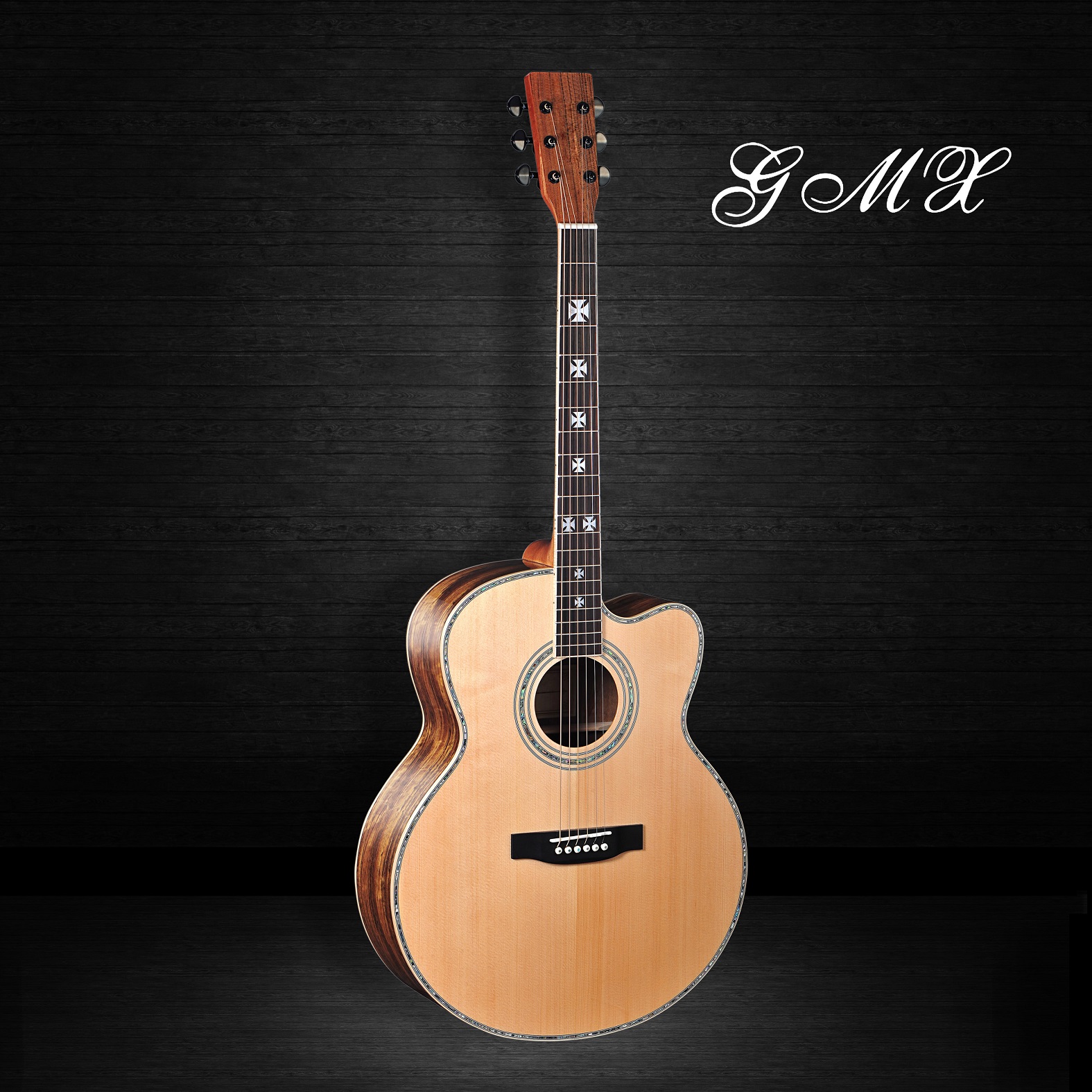 卸売43インチの木製のギターアコースティックギタースチール