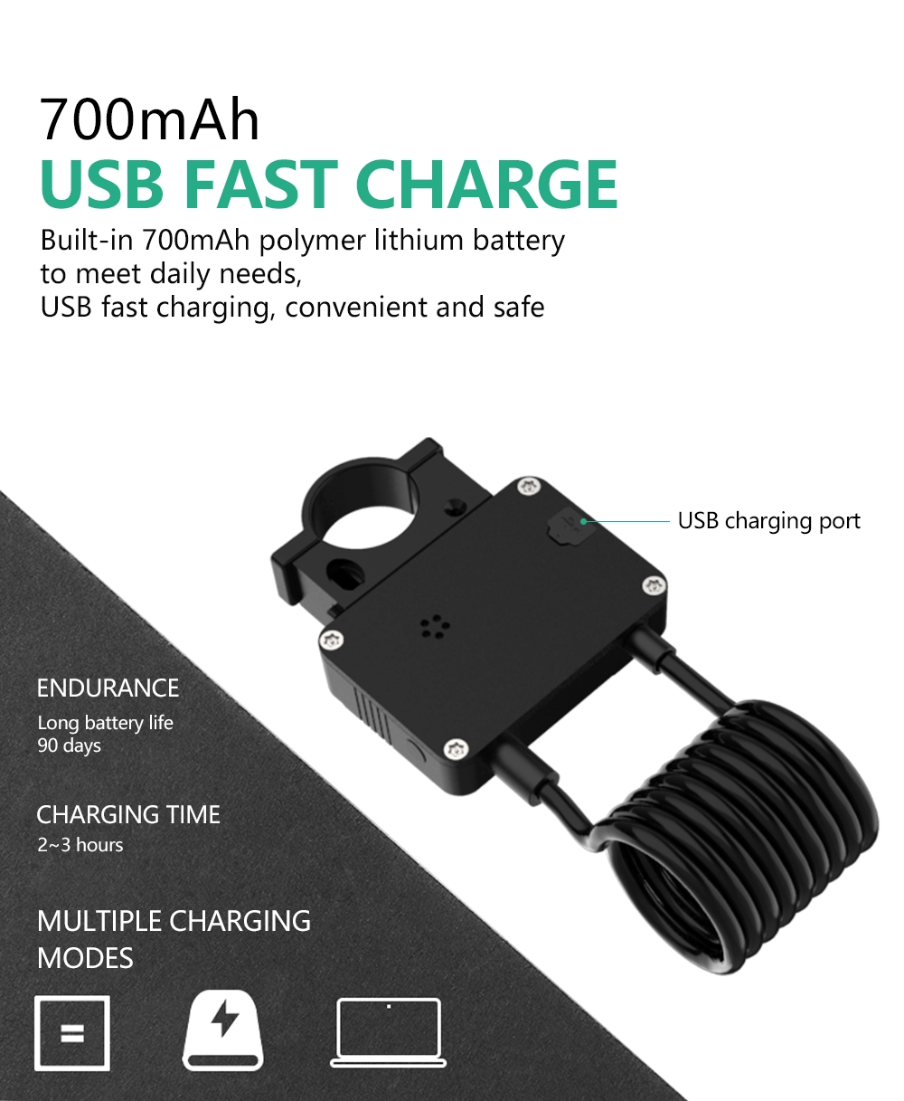 Smart Bluetooth Cable Lock High Strength Steel Wire Chain Lock