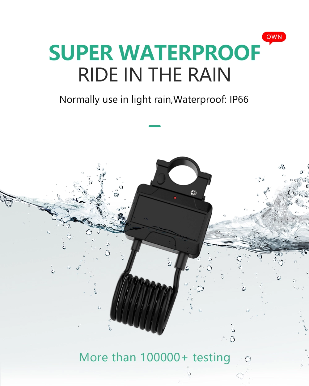 Smart Bluetooth Cable Lock High Strength Steel Wire Chain Lock