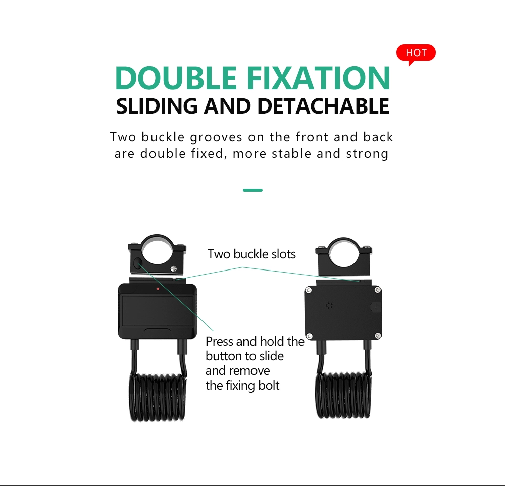 Smart Bluetooth Cable Lock High Strength Steel Wire Chain Lock