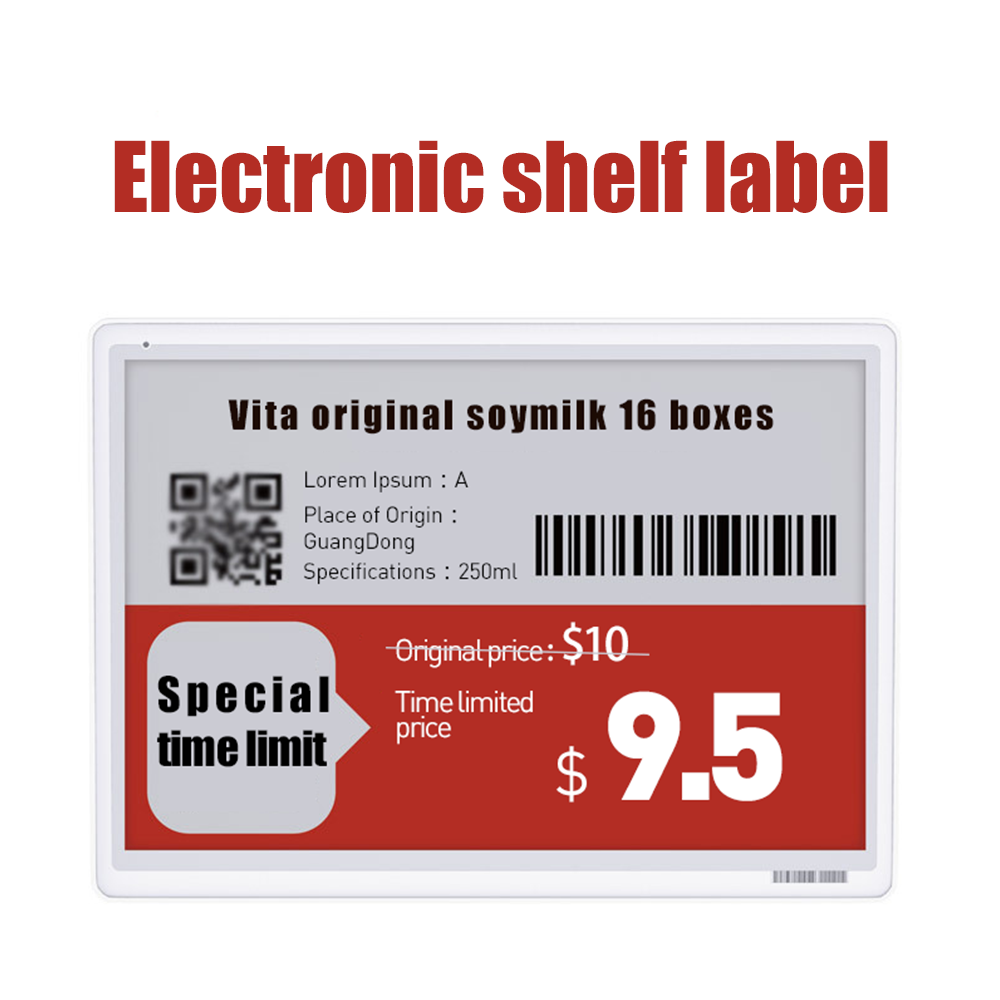 Digital e-ink price tag electronic shelf label for supermarket