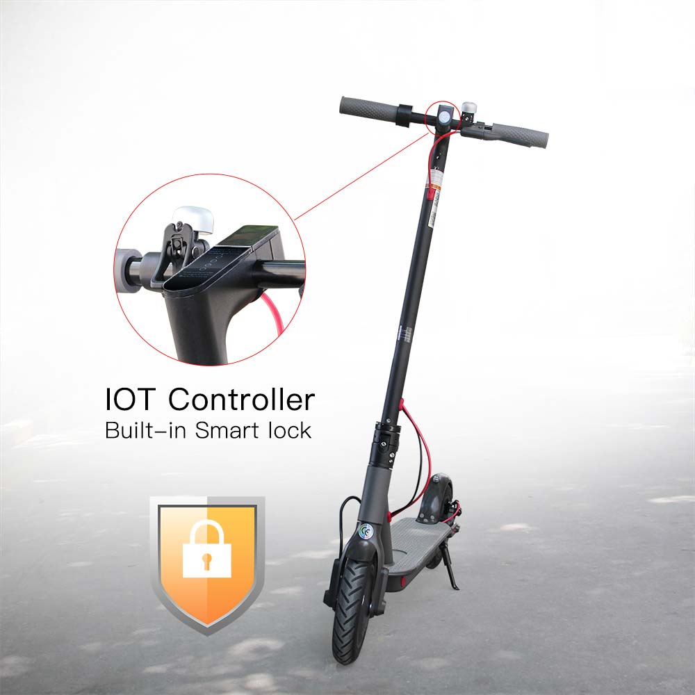 Codice QR che condivide scooter elettrico con funzione app e tracciamento GPS / lucchetti elettrici per scansioni