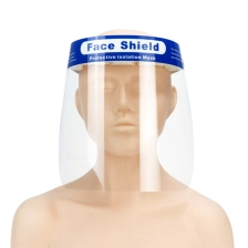 China Sicherheits-Gesichtsschutz Allround-Schutzkappe mit klarer, breiter Visierspuck-Anti-Fog-Linse, leichter transparenter Schild mit verstellbarem Gummiband für Männer und Frauen Hersteller